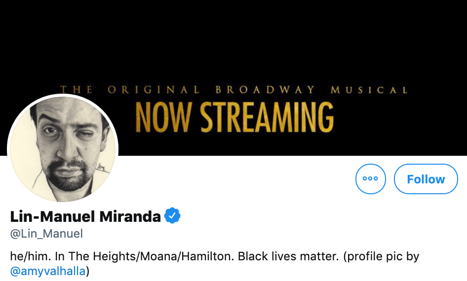 Lin manuel online twitter